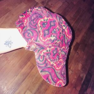 Red 2000’s Vintage Old Navy Paisley Hat